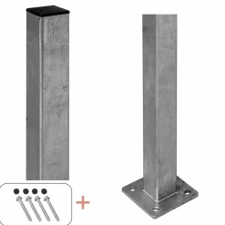 STOLPE VARMGALVANISERET STÅL 4.50 X 4.50 X 96 CM>Plus Clearance