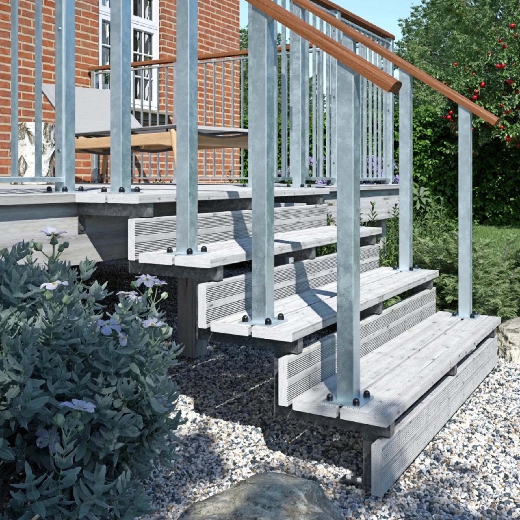 TERRASSETRAPPE 1200 X 710 MM>Plus Best