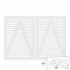 TOKYO LÅGE FUNGICIDBEHANDLET OG GRUNDMALET 2 GANGE HVID 200 X 140 CM>Plus Outlet