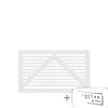 TOKYO LÅGE FUNGICIDBEHANDLET OG GRUNDMALET 2 GANGE HVID 150 X 90 CM>Plus Discount