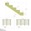 5 TRIN TERRASSETRAPPE 1200 X 880 MM>Plus New