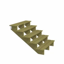 5 TRIN TERRASSETRAPPE 1200 X 880 MM>Plus New
