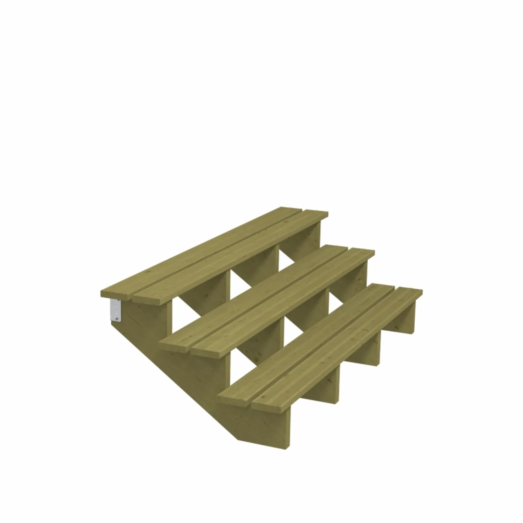 Trappevanger ^ Plus 3 TRIN TERRASSETRAPPE 1800 X 540 MM