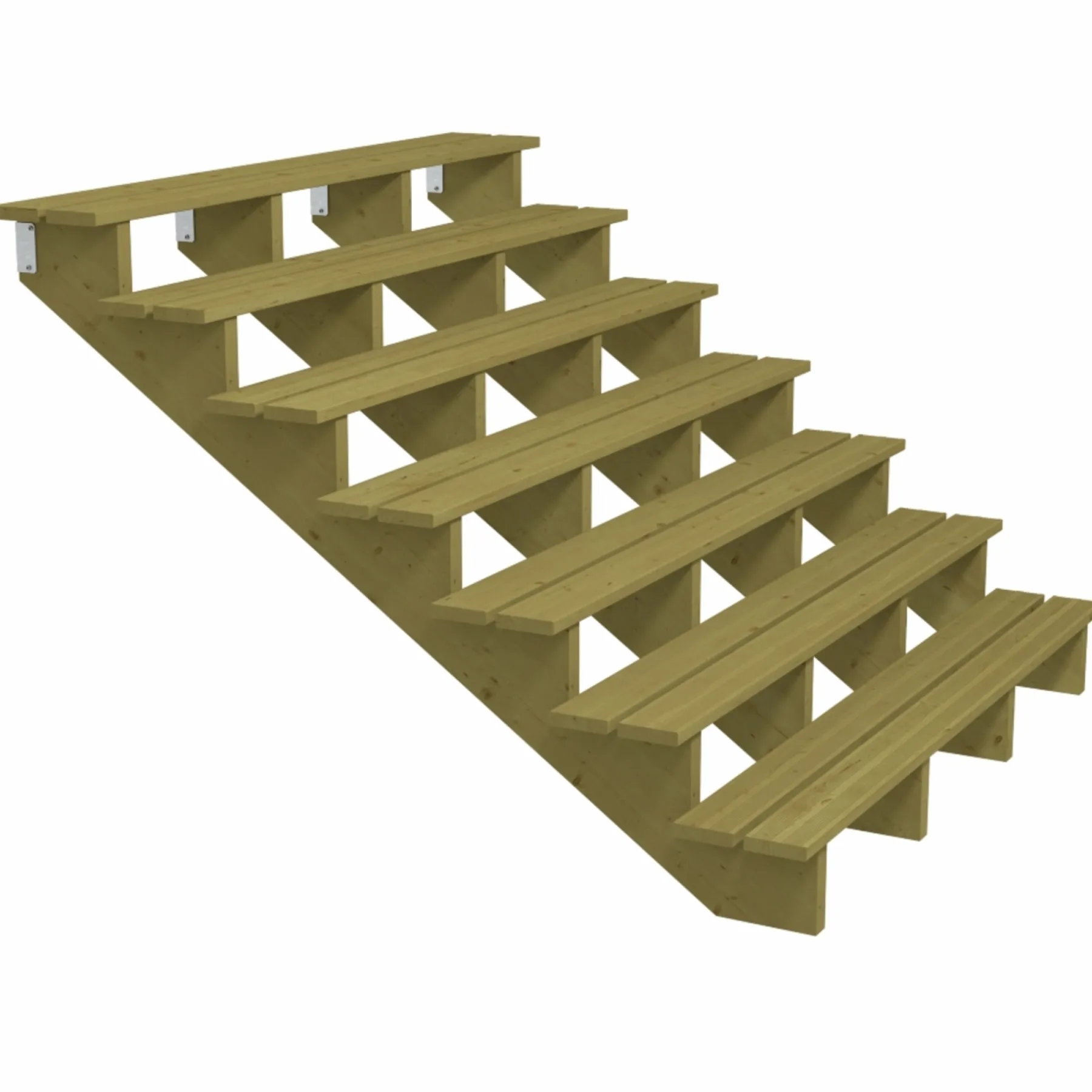 Trappevanger ^ Plus 7 TRIN TERRASSETRAPPE 1800 X 1220 MM