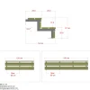 Trappevanger ^ Plus 2 TRIN TERRASSETRAPPE 1800 X 370 MM