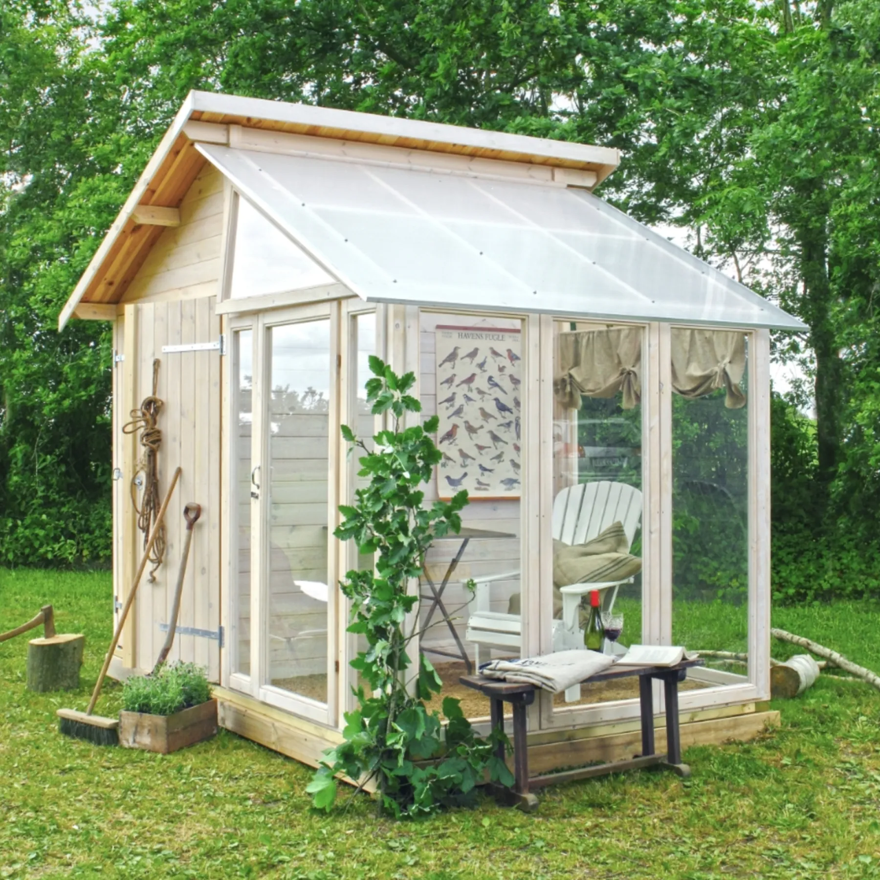 UDERUM REDSKABSRUM M/DRIVHUS 6,6 M2>Plus Clearance