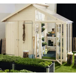 UDERUM REDSKABSRUM M/DRIVHUS 6,6 M2>Plus Clearance