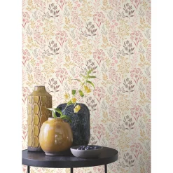 Tapet & Glasvæv ^ Rasch STUDIO 2027 BLOMSTER TAPET 0,53X10 M