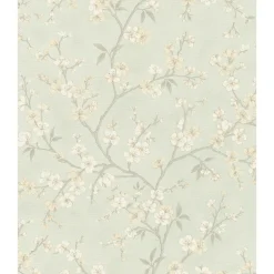 Tapet & Glasvæv ^ Rasch STUDIO 2027 RANKER OG BLOMSTER TAPET 0,53X10 M