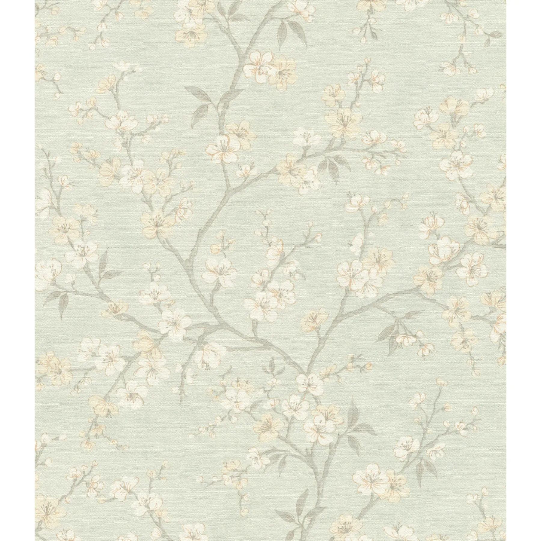 Tapet & Glasvæv ^ Rasch STUDIO 2027 RANKER OG BLOMSTER TAPET 0,53X10 M