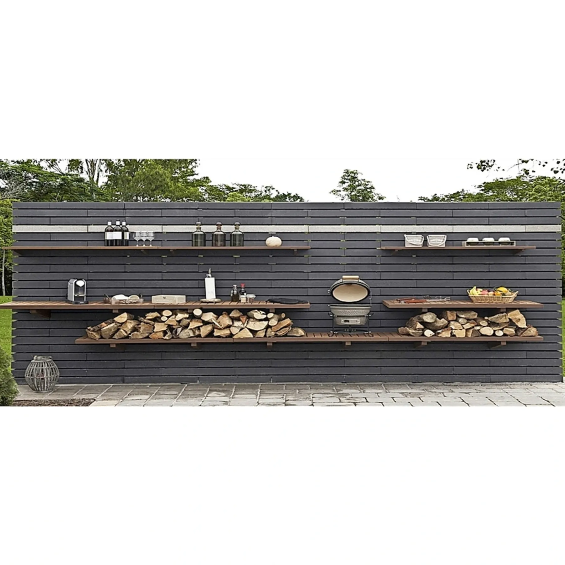 Støttemure ^ RBR NORDIC-WALL NORMALSTEN STØTTEMUR 12 X 30 X 60 CM GRÅ