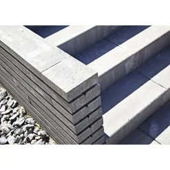 NORDIC-WALL TREND AFDÆKNINGSSTEN STØTTEMUR 8 X 18 X 90 CM GRÅ>RBR Clearance