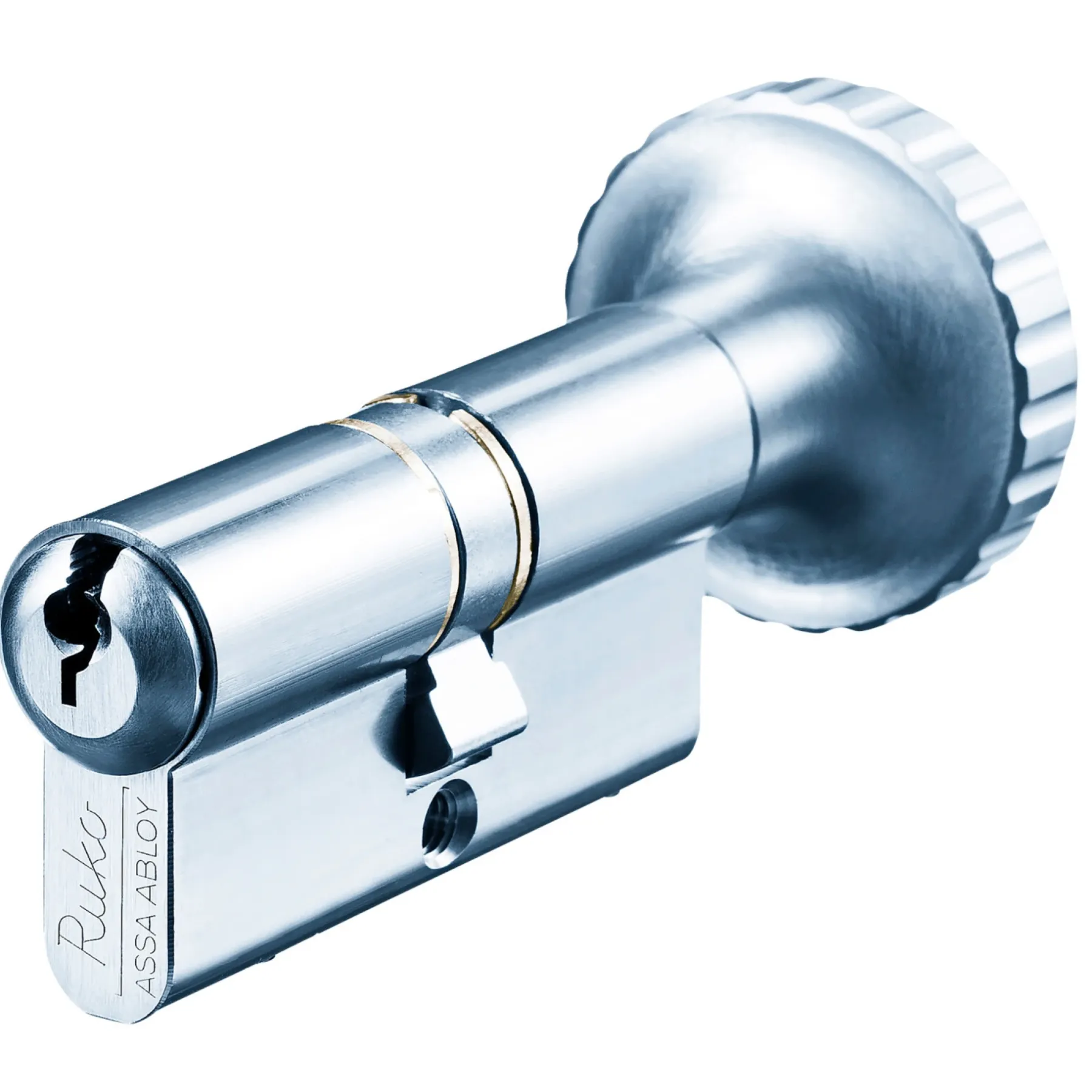 Låsecylindere ^ Ruko SERIE 600RB RB1602 PROFILCYLINDER DOBBELT RUSTFRIT LOOK 1 STK