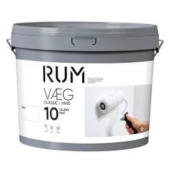 Vægmaling ^ Rum CLASSIC 10 VÆGMALING 9 L HVID