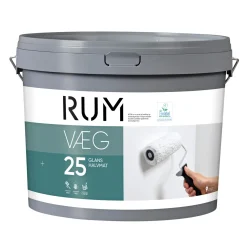 25 VÆGMALING 9 L HVID>Rum New