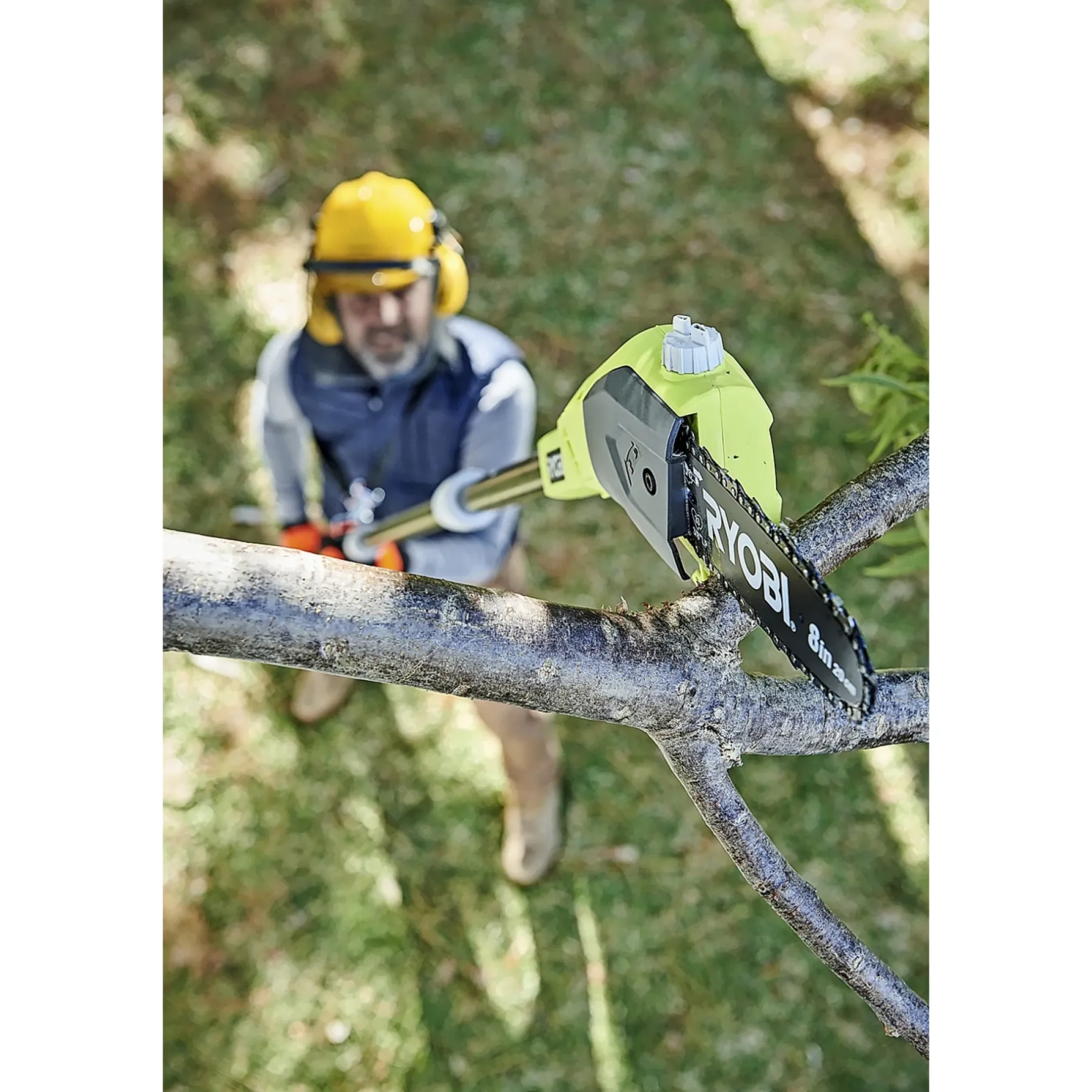 Motorsave ^ Ryobi ONE+ OPP1820 GRENSAV GRENSAV AKKU 20 CM UDEN BATTERI OG LADER