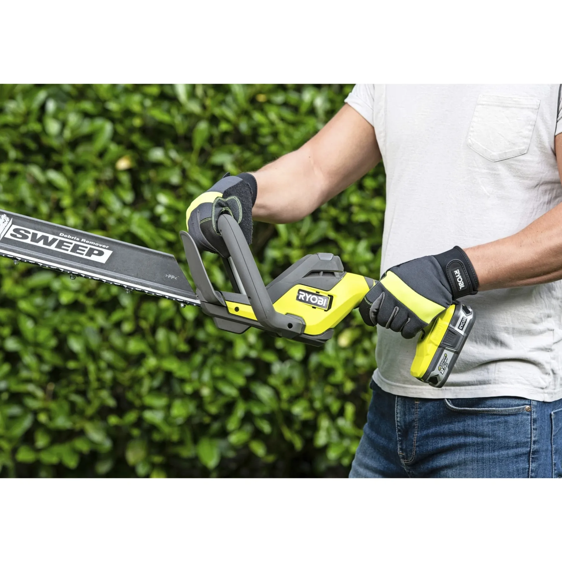 Hækkeklippere ^ Ryobi ONE+ RY18HT55A-0 HÆKKEKLIPPER 55 CM UDEN BATTERI OG LADER