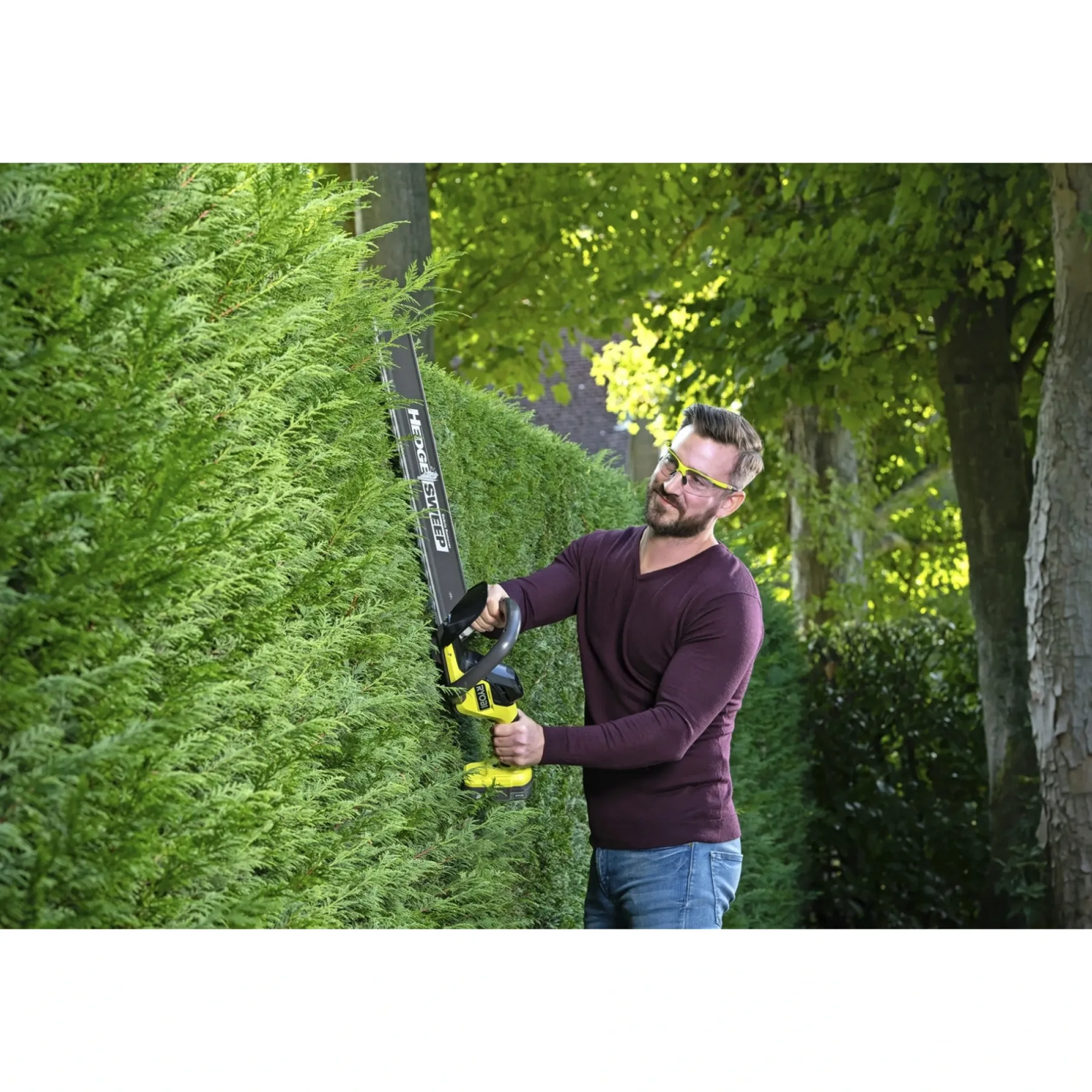 Hækkeklippere ^ Ryobi ONE+ RY18HT55A-0 HÆKKEKLIPPER 55 CM UDEN BATTERI OG LADER
