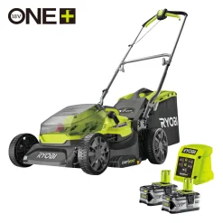Plæneklippere ^ Ryobi PLÆNEKLIPPER AKKU 18V MED BATTERI OG LADER
