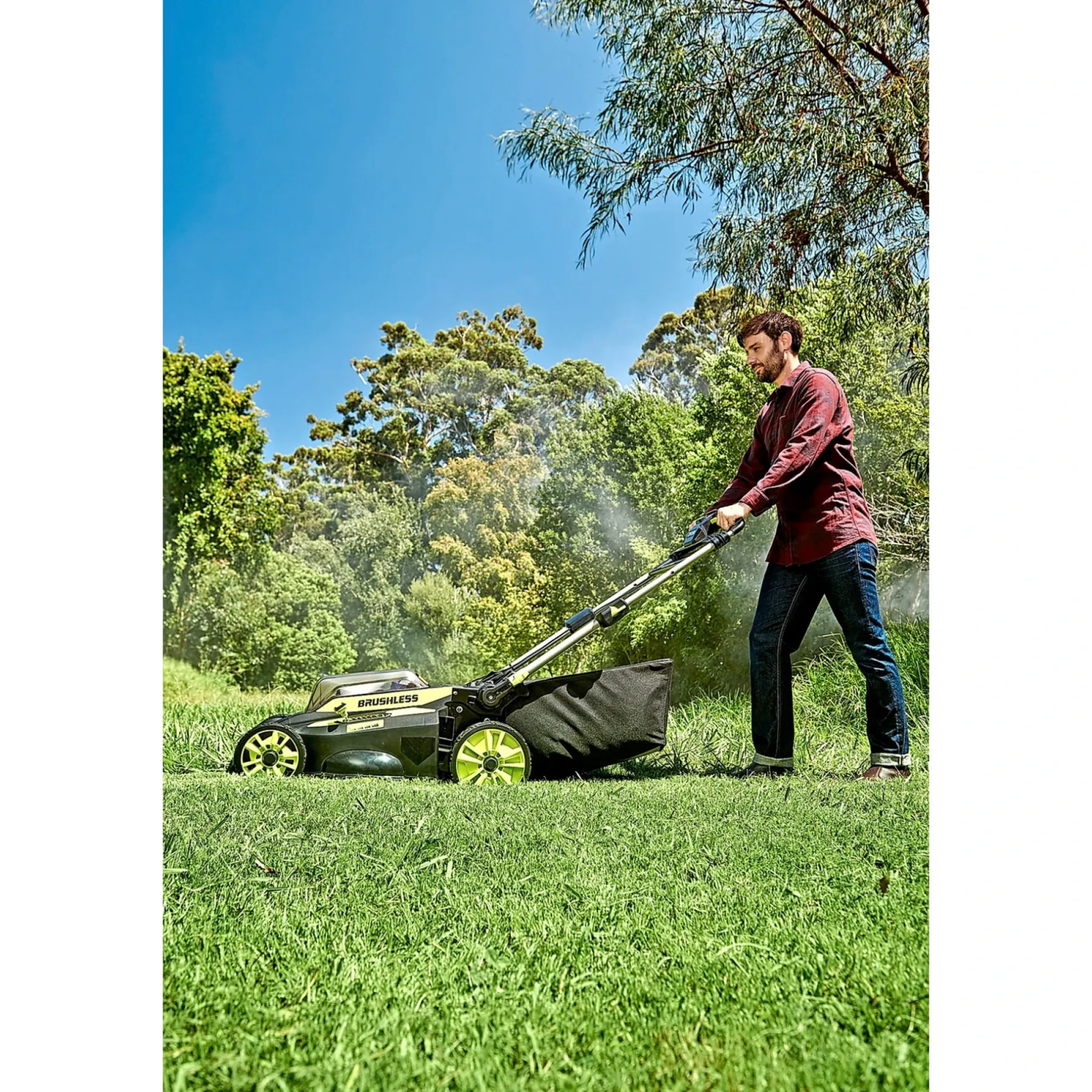 Plæneklippere ^ Ryobi RY36LMX51A160 PLÆNEKLIPPER AKKU 36V MED BATTERI OG LADER