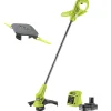 Græstrimmere ^ Ryobi RY18LT23A-120 + RAC155 GRÆSTRIMMER 23 18V MED BATTERI OG LADER