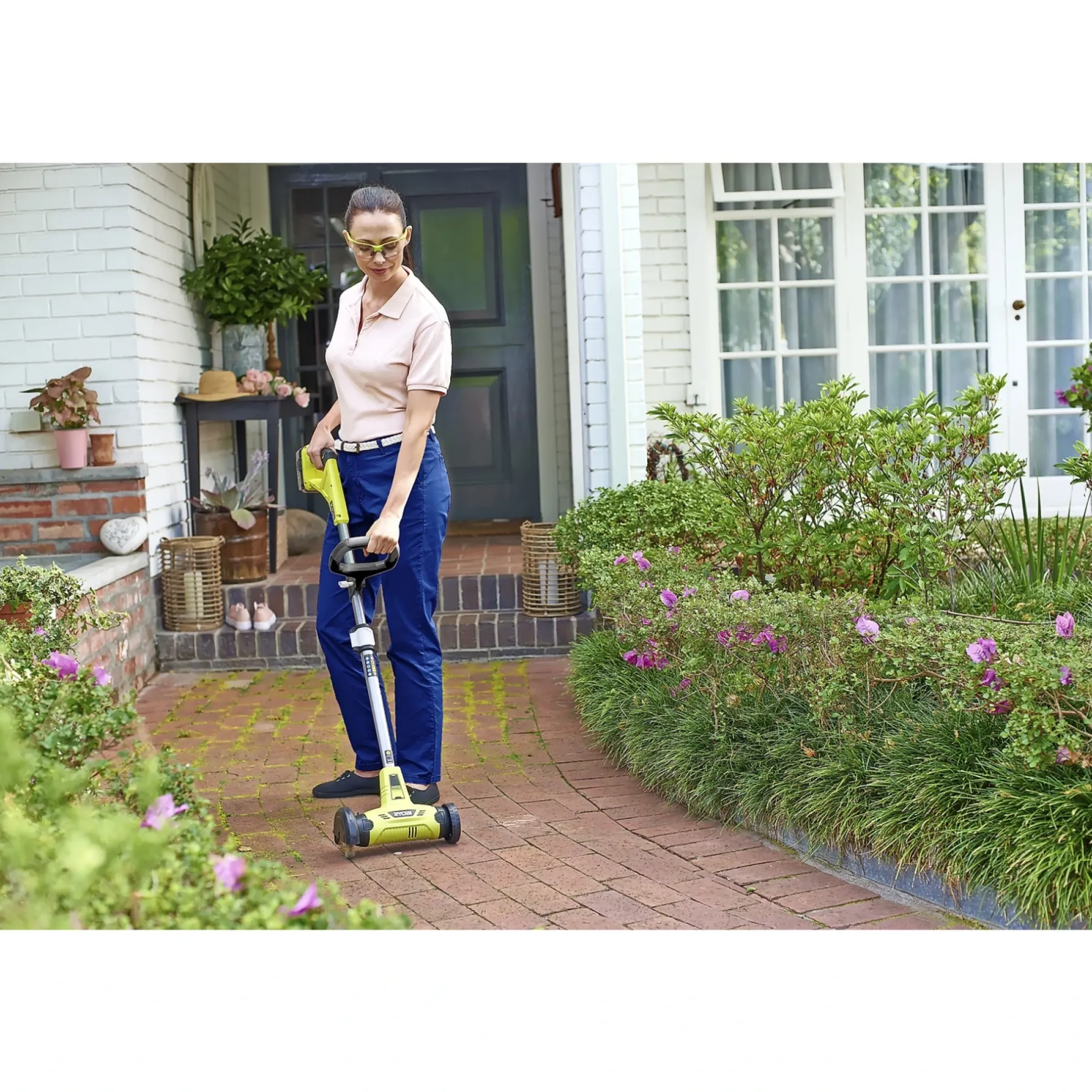 Fejemaskiner & Sneslynger ^ Ryobi RY18PCA-120 FUGERENSER AKKU MED BATTERI OG LADER