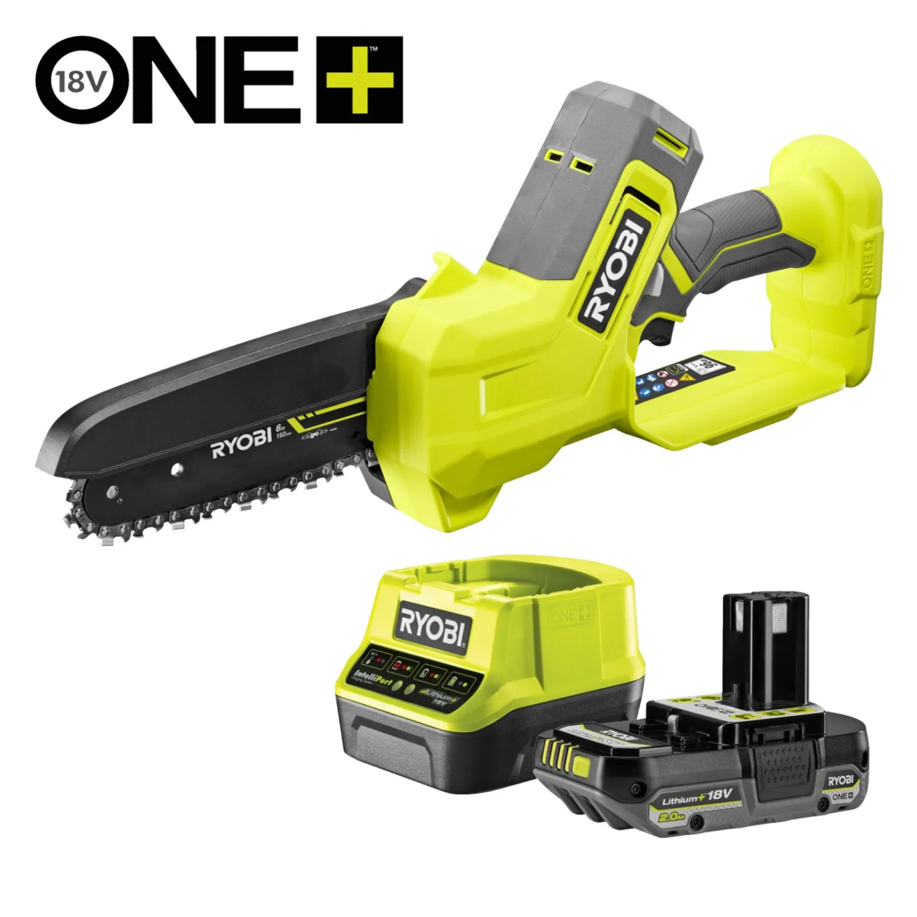 GRENSAV AKKU 15 CM MED BATTERI OG LADER>Ryobi Clearance