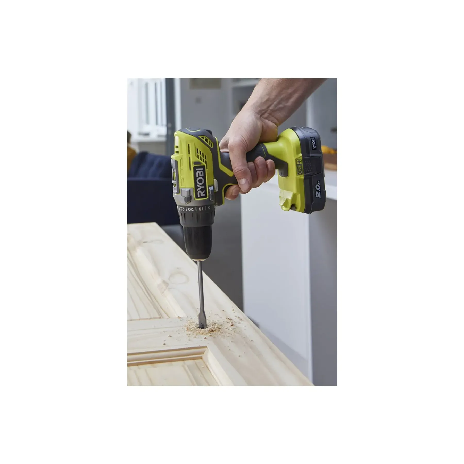 Bore- & Skruemaskiner ^ Ryobi ONE+ R18DD3-120S BORE-/SKRUEMASKINE AKKU MED BATTERI OG LADER