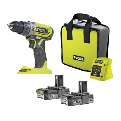 ONE+ R18PD2-220S BORE-/SKRUEMASKINE MED SLAG AKKU MED BATTERI OG LADER>Ryobi
