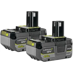RB1840X2 BATTERIER 18V 4 AH 2 STK/PAK>Ryobi Discount