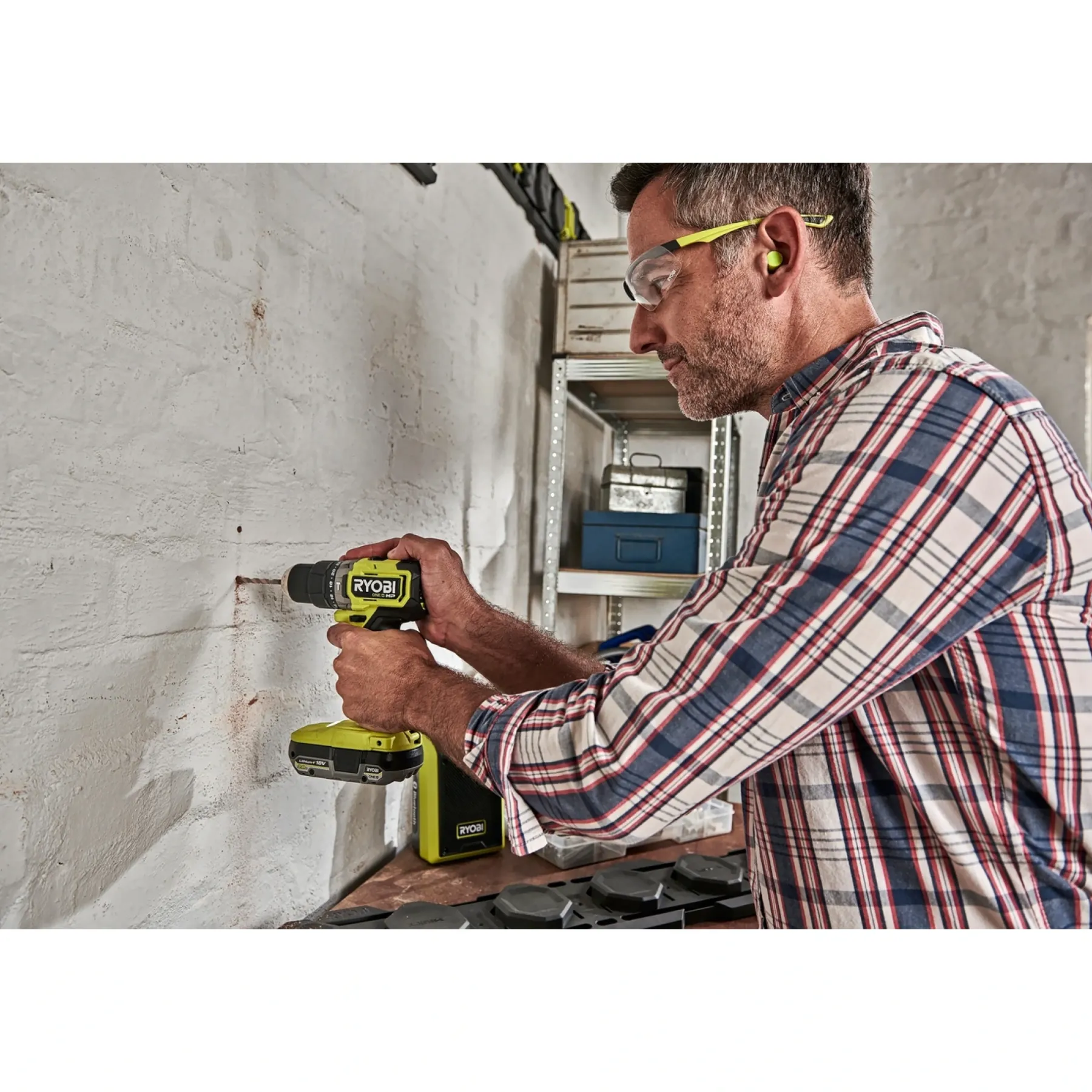 RPD18C1-1C20G SLAGBOREMASKINE AKKU MED BATTERI OG LADER>Ryobi Discount