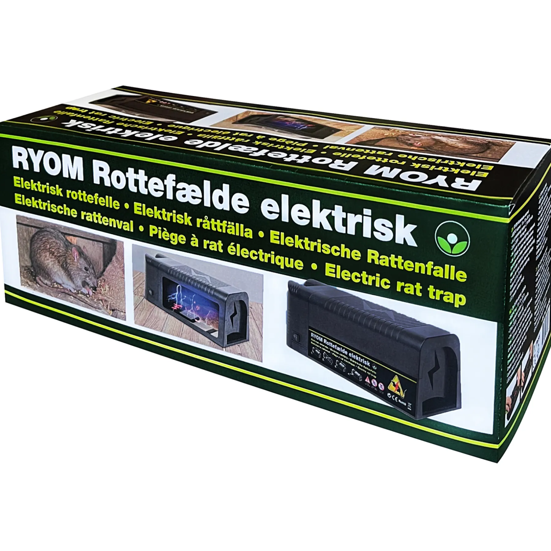 Bekæmpelsesmidler ^ Ryom ROTTEFÆLDE 3,7 V BATTERI