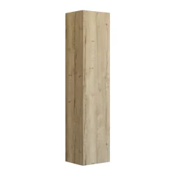 Badeværelsesmøbler ^ Scanbad DELTA HØJSKAB HØJREHÆNGSLET NATUR EG 40 X 176 CM