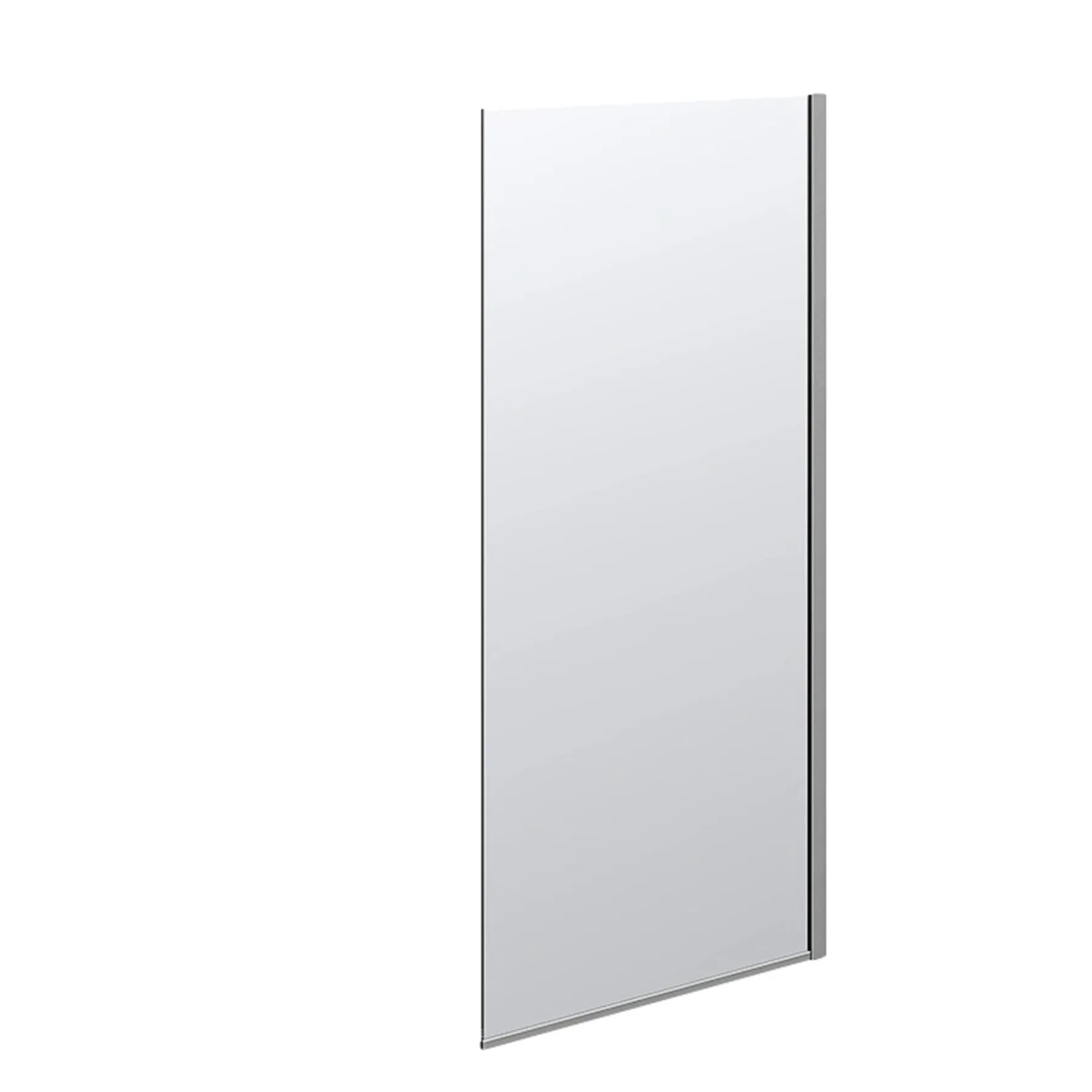 Brusevægge ^ Scanbad FLEXI MAT ALU PROFIL, 1 STK. FAST BRUSEVÆG KLAR GLAS 89 CM