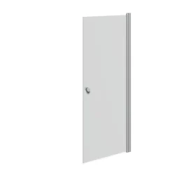 Brusevægge ^ Scanbad FLEXI MAT ALU PROFIL, 1 STK. BRUSEDØR 79 CM FROSTET GLAS