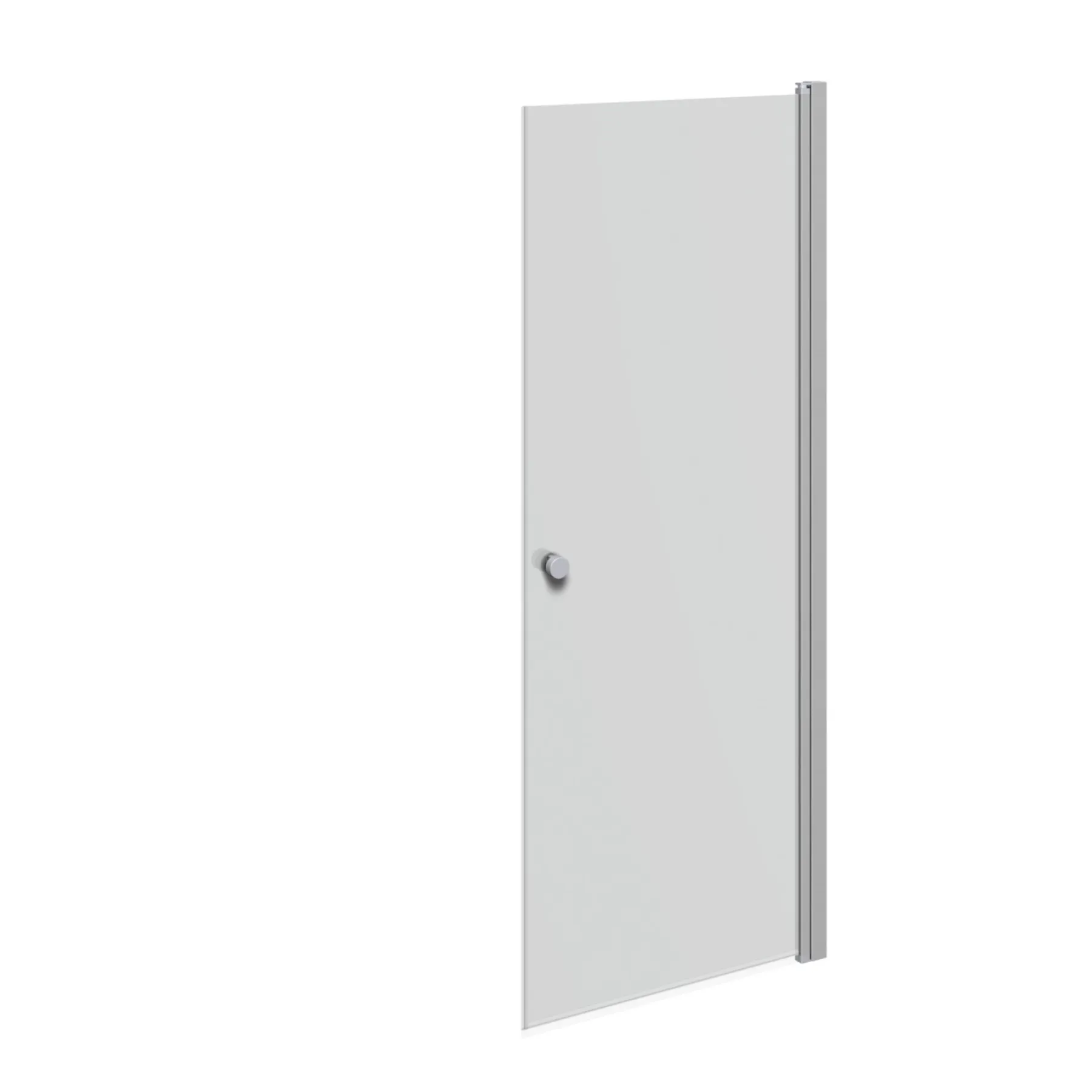 Brusevægge ^ Scanbad FLEXI MAT ALU PROFIL, 1 STK. BRUSEDØR 79 CM FROSTET GLAS
