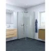 Brusevægge ^ Scanbad FLEXI MAT ALU PROFIL, 1 STK. BRUSEDØR 84 CM KLART GLAS