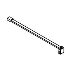 Brusevægge ^ Scanbad MATCH TIL MODEL D ARM TIL BRUSEVÆG 120 CM