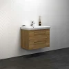 Badeværelsesmøbler ^ Scanbad MULTO LOTTO XL BADMØBEL VARM EG MED METALSKUFFER 85 CM