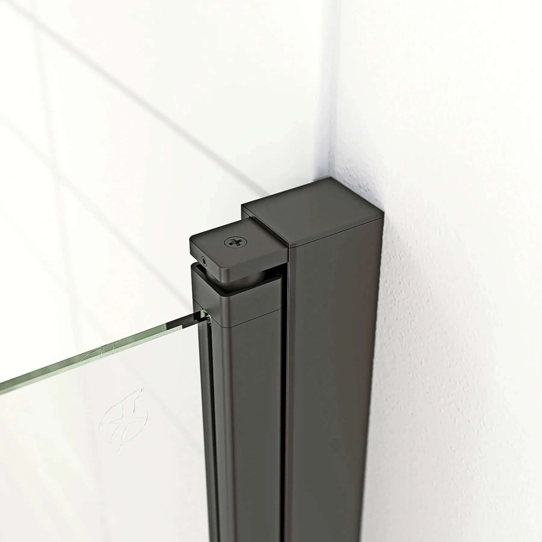FLEXI SORT PROFIL, 1 STK. FOLDEDØR KLAR GLAS 89 CM>Scanbad New