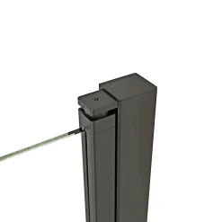 FLEXI SORT PROFIL, 1 STK. FOLDEDØR KLAR GLAS 99 CM>Scanbad Best