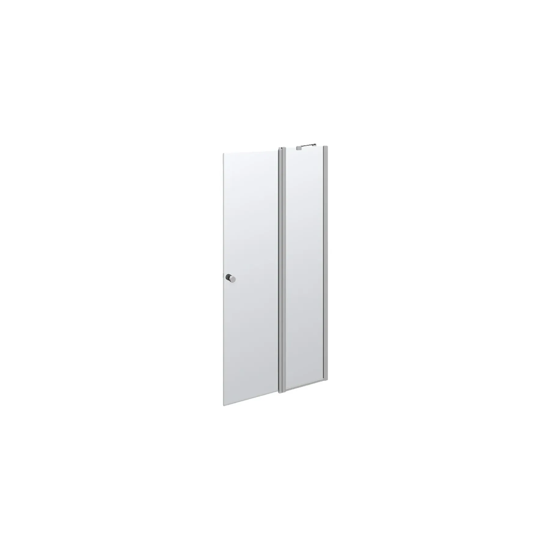 MATCH BRUSEDØR KLAR GLAS 98 CM>Scanbad Clearance