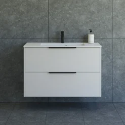 NOW GLAT BADMØBEL MAT SAND 2 SKUFFER 100,2 CM>Scanbad Sale