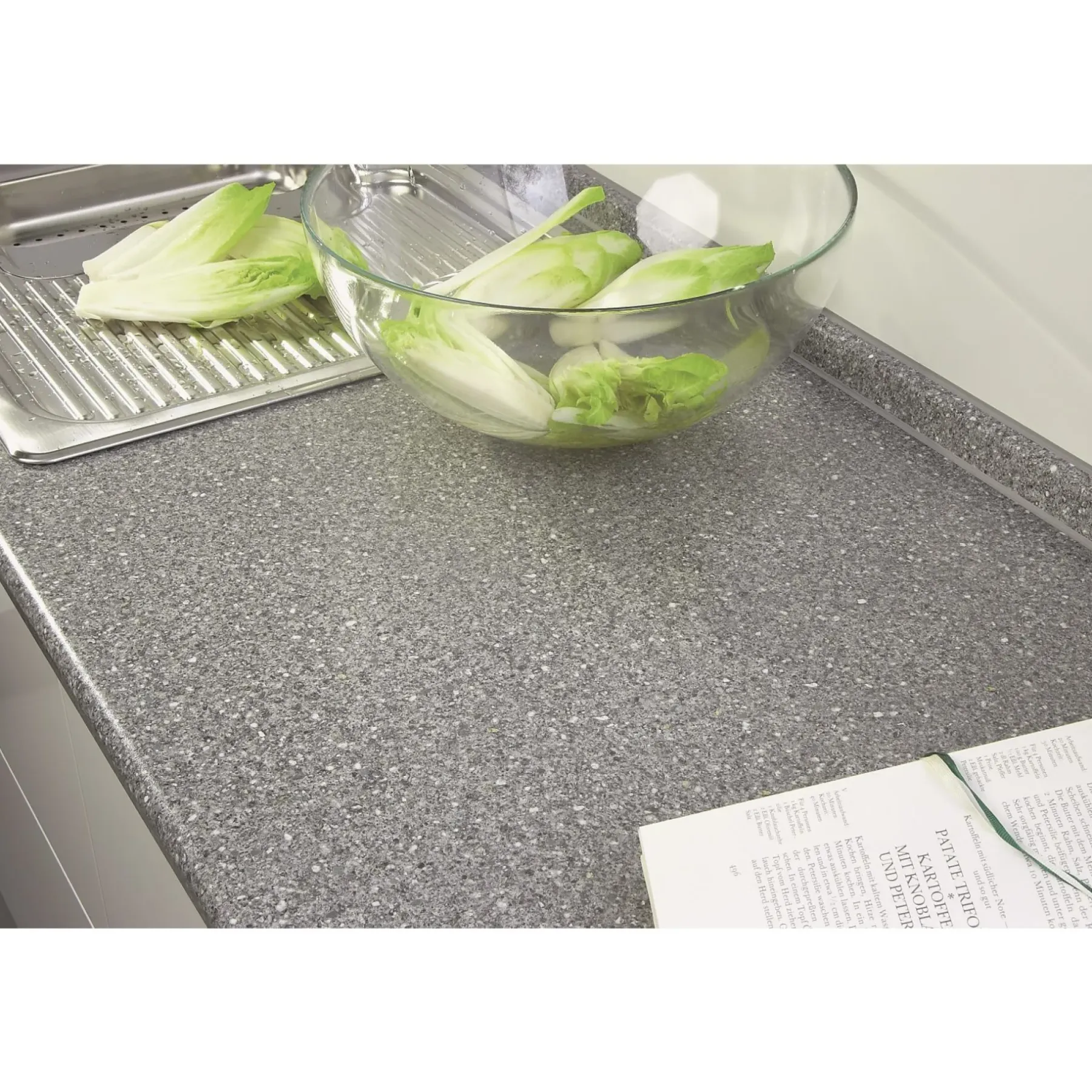 Bordplader & Hylder ^ Scandiwood LAMINATBORDPLADE MØRK GRANIT 610 X 3050 X 29 MM