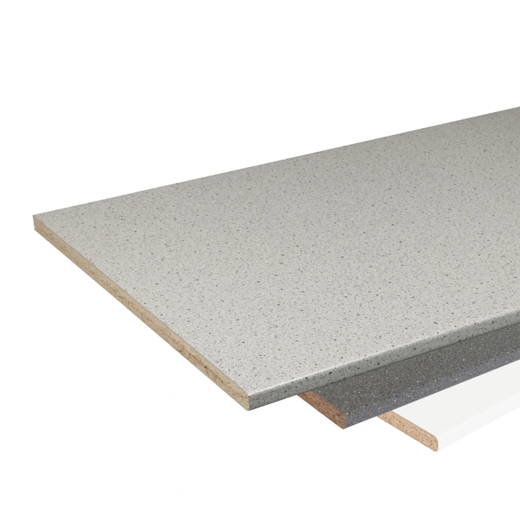 Bordplader & Hylder ^ Scandiwood LAMINATBORDPLADE LYS GRANIT 610 X 3050 X 29 MM