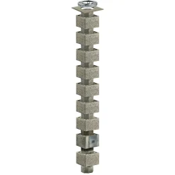 Skorstene & Røgrør ^ Schiedel Isokern DOBBELTMODUL SKORSTEN 450 X 44 X 44 CM Ø160 MM