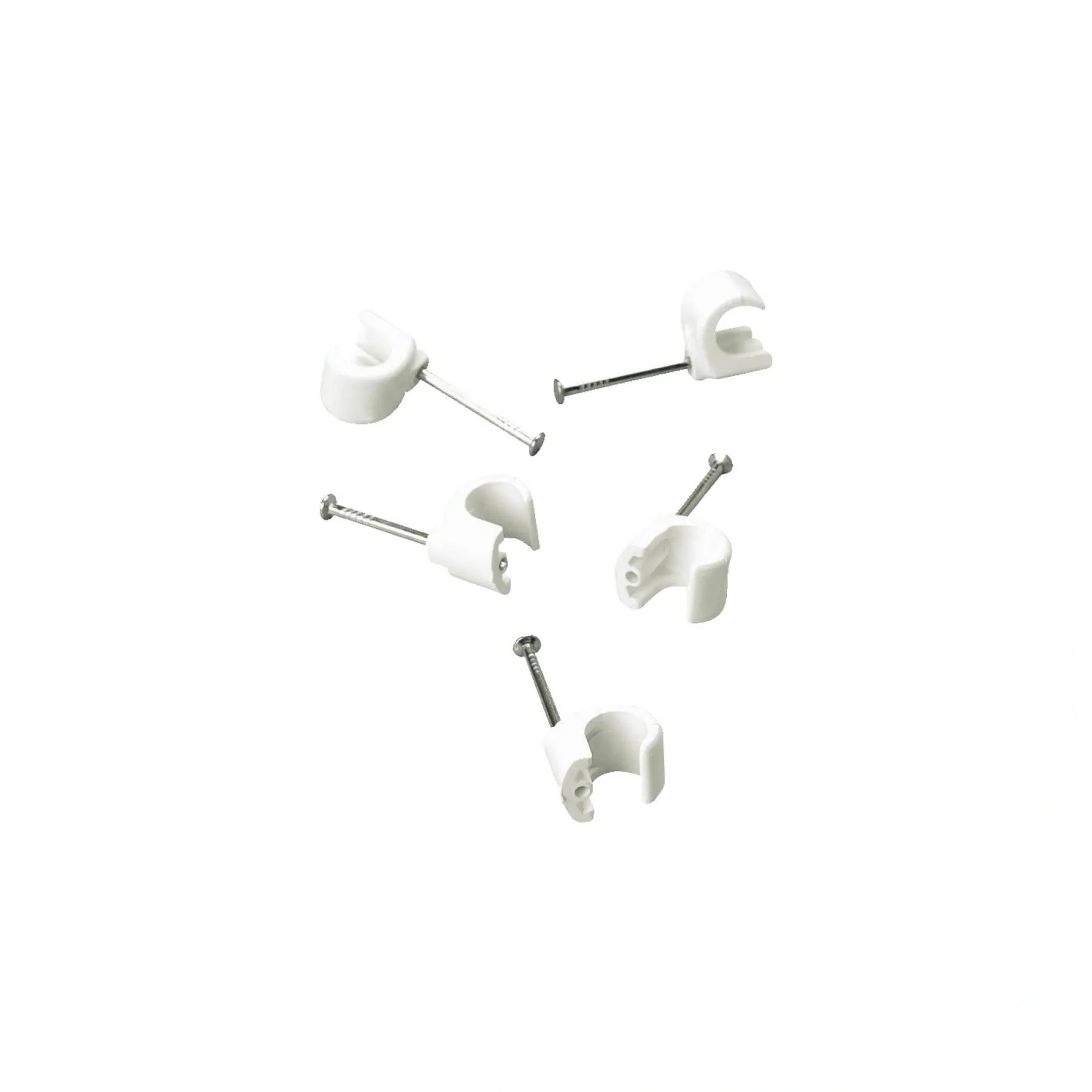 THORSMAN RUND Ø7-10 HVID 20 STK LEDNINGCLIPS>Schneider Electric New
