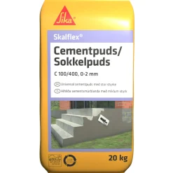 Cement & Mørtel ^ Sika SKALFLEX CEMENTPUDS GRÅ 20 KG