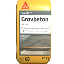 Cement & Mørtel ^ Sika SKALFLEX GROVBETON 20 KG 0-8 MM