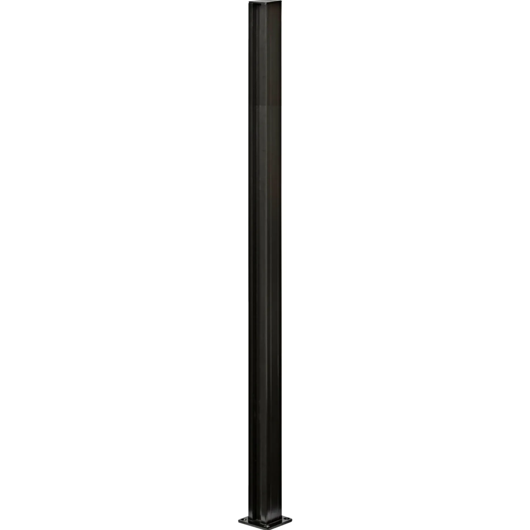 Systemhegn ^ Skagen SYSTEMHEGN STOLPE SORT ALUMINIUM 5 X 95 X 5 X 5 CM